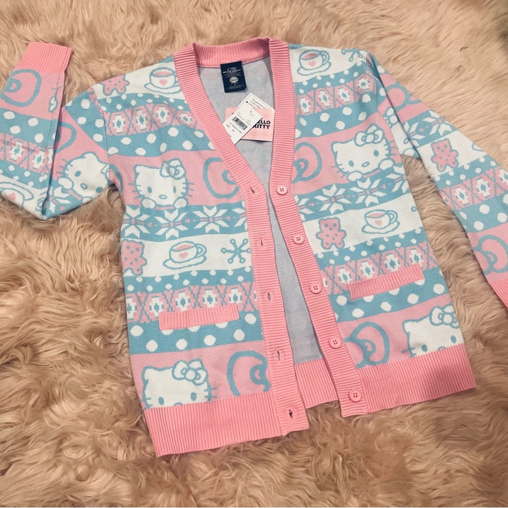 Hello kitty winter Christmas cardigan